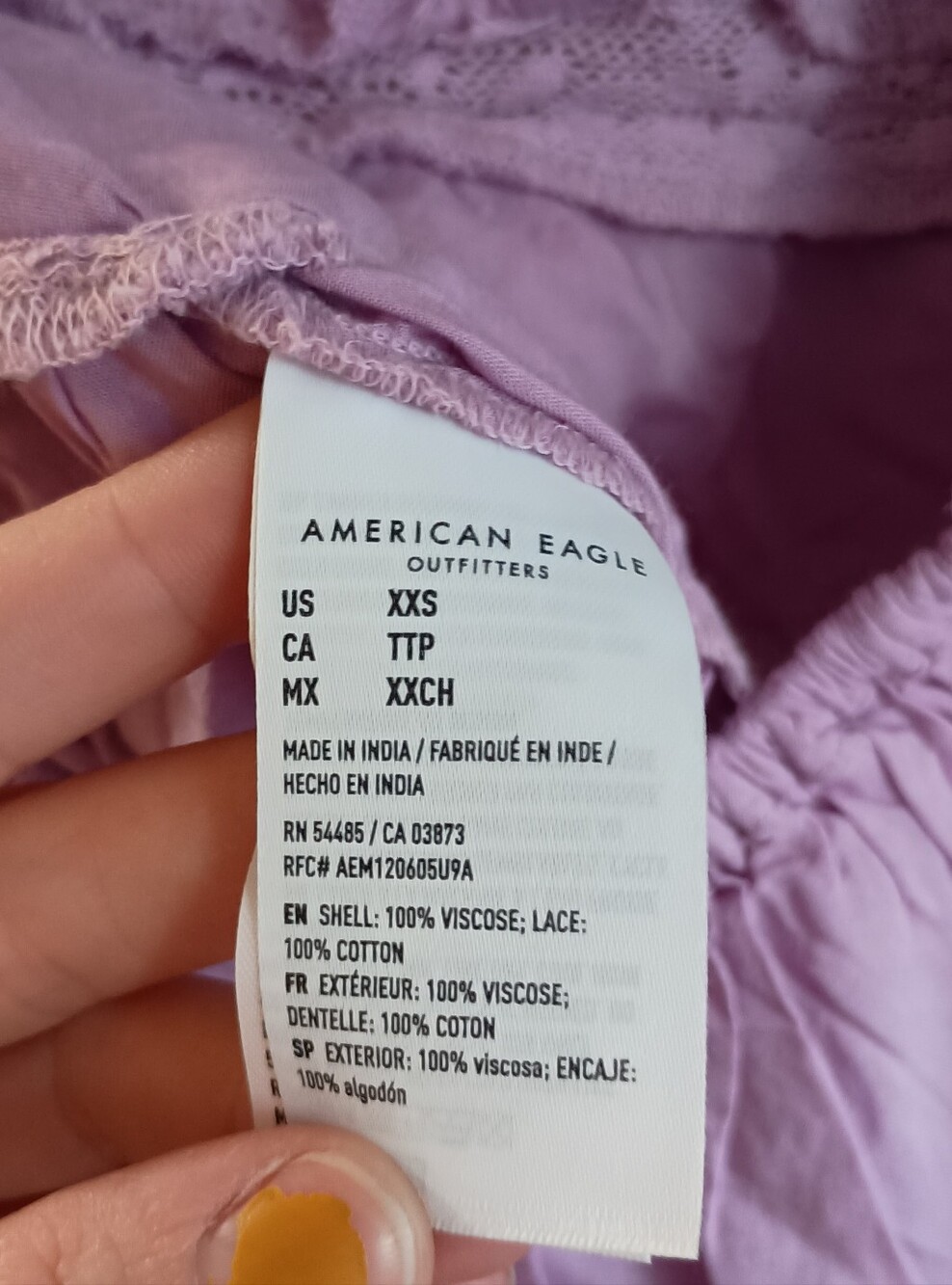 American Eagle Pink Ruffle Halter Top - Picture 5 of 5